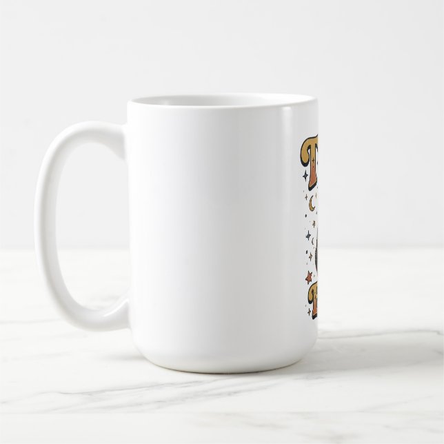 Kleiner Chef Schwarze Katze Design Kaffeetasse (Links)