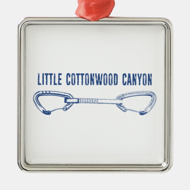 Kleiner Cottonwood Canyon Klettersteig Schnappschu Ornament Aus Metall (Vorne)