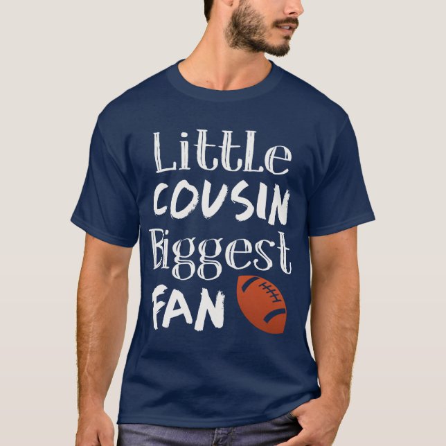 Kleiner Cousin Größter Fanfußball  T-Shirt (Vorderseite)