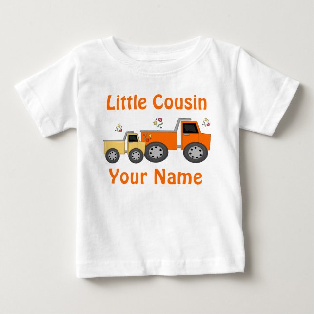 Kleiner Cousin LKW Personalisierter T - Shirt (Vorderseite)