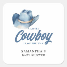 Kleiner Cowboy Blue Western Jungen Baby Shower