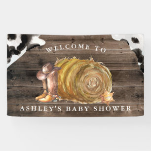 Kleiner Cowboy Western-Baby-Shower-Empfang Banner