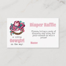 Kleiner Cowgirl Western Pink Hat Floral Baby Dusch