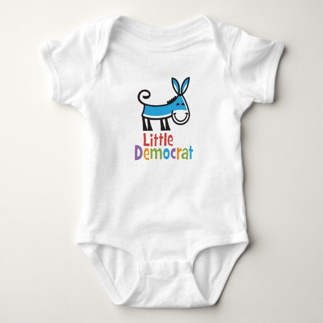 Kleiner demokratischer Bodysuit Baby Strampler (Vorderseite)