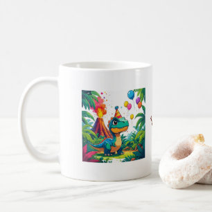 Kleiner Dino, große Träume – Editierbarer Dinosaur Kaffeetasse