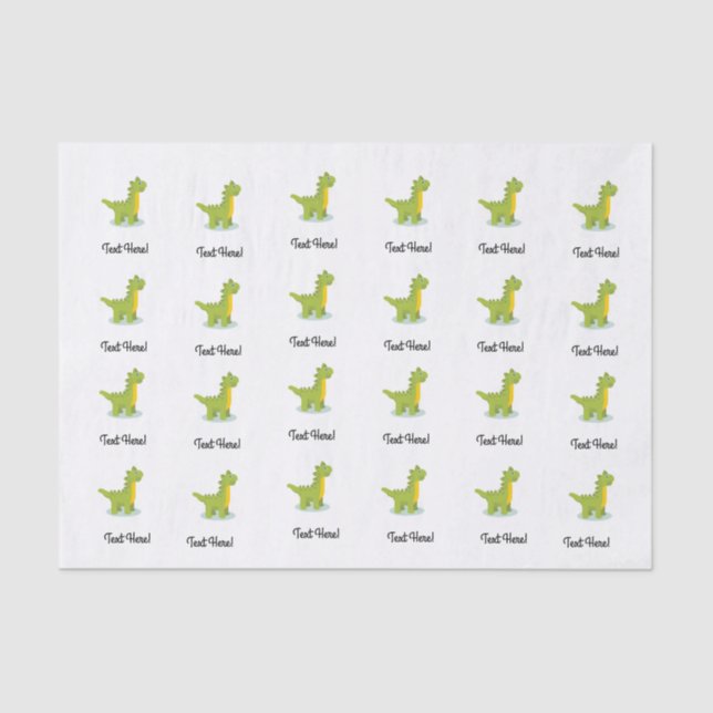 Kleiner Dinosaurier Seidenpapier (Vorderseite)