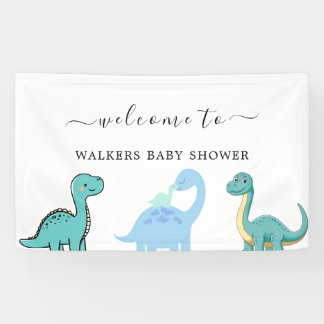 Kleiner Dinosaurier Süße Babyparty Banner