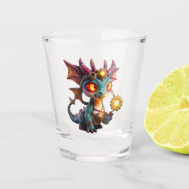 Kleiner Drache, große Energie – Die Ember Clocklin Schnapsglas