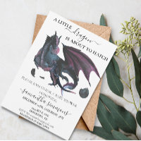 Kleiner Drache ist dabei, die Babydusche zu hacken