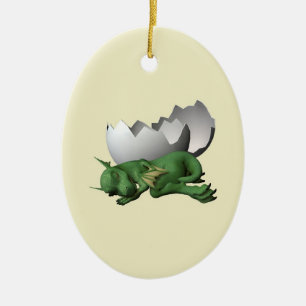 Kleiner Drache Keramik Ornament