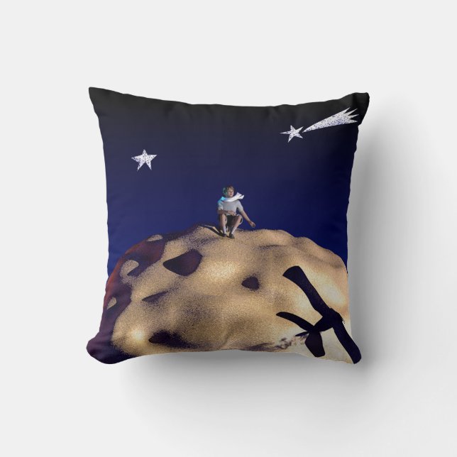 KLEINER DRUCK nach Le Petit Prince Kissen (Vorderseite)