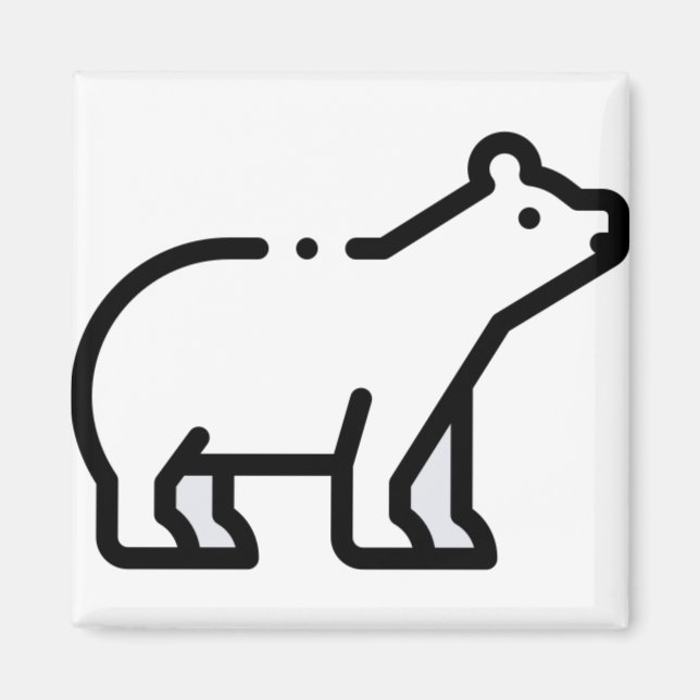 Kleiner Eisbär Magnet (Vorne)