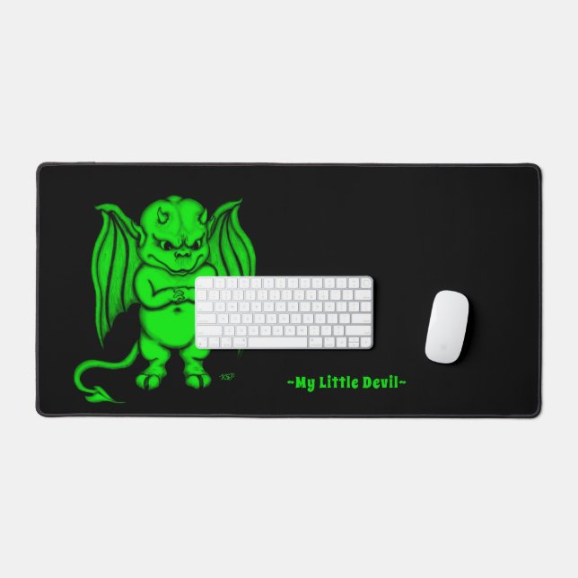 Kleiner ekliger Teufel Schreibtischunterlage (Tastatur & Maus)