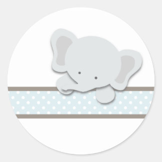 Kleiner Elefant {blau} | Aufkleber