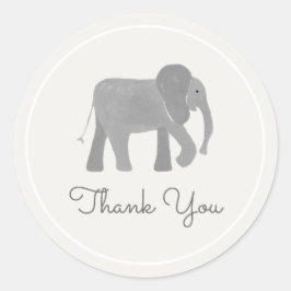 Kleiner Elefant Runder Aufkleber
