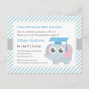 Kleiner Elefant scherzt Einladung