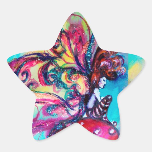 Kleiner Elf von Mushrooms Star Stern-Aufkleber (Vorderseite)