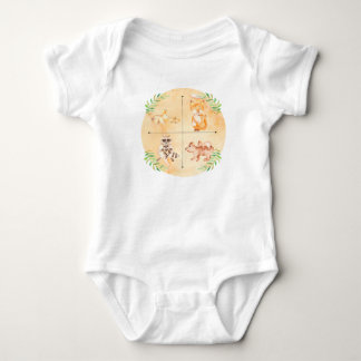 Kleiner Entdecker Mom & Baby Tiere Baby Bodysuit Strampler