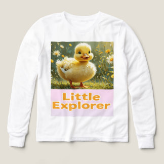 Kleiner Entdecker – Süßes Entlein-Kinder-T-Shirt