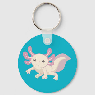 Kleiner entzückender Axolotl Schlüsselanhänger