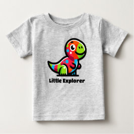 Kleiner Explorer Dinosaur Kleinkind T - Shirt farb