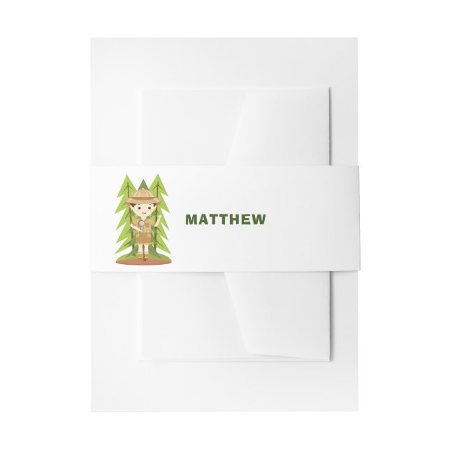 Kleiner Explorer Einladungsbanderole (Vorderseite Beispiel)