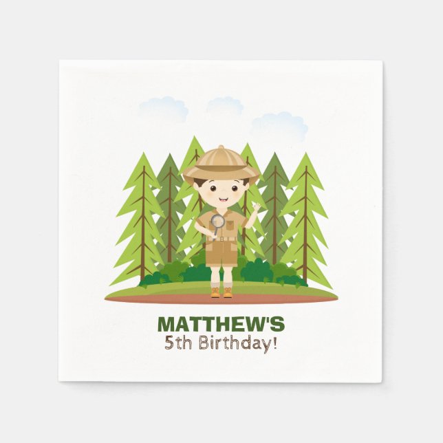 Kleiner Explorer Serviette (Vorderseite)