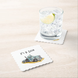 Kleiner Fahrer unterwegs Untersetzer