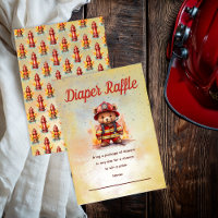 Kleiner Feuerwehrbär-Baby-Party-Windel-Raffle