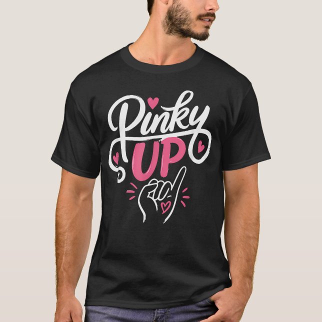 Kleiner Finger hoch T-Shirt (Vorderseite)