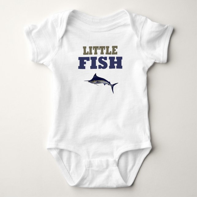 KLEINER FISCH BABY STRAMPLER (Vorderseite)