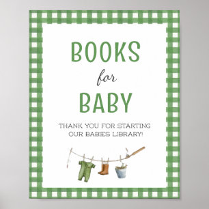 Kleiner Fischer Baby Shower Bücher für Baby Poster