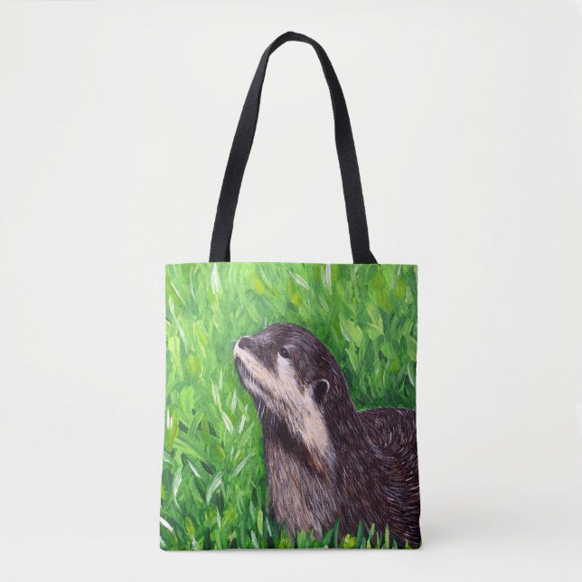 Kleiner Fischotter-Maler Tasche (Vorderseite)