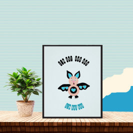 Kleiner Fledermaus Poster