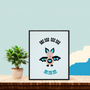 Kleiner Fledermaus Poster