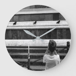 Kleiner Fotograf Große Wanduhr