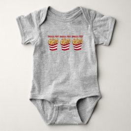 KLEINER FRY-Feinschmecker Französisch Fries Fast F Baby Strampler