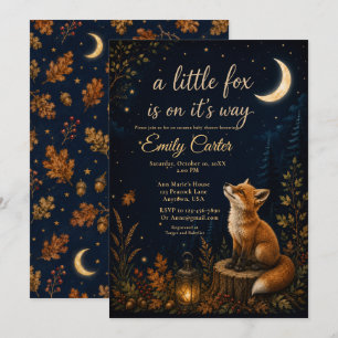 Kleiner Fuchs Fall Baby Shower Einladung