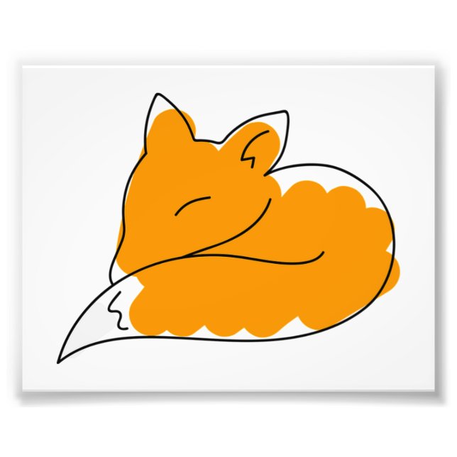 Kleiner Fuchs Fotodruck (Vorne)