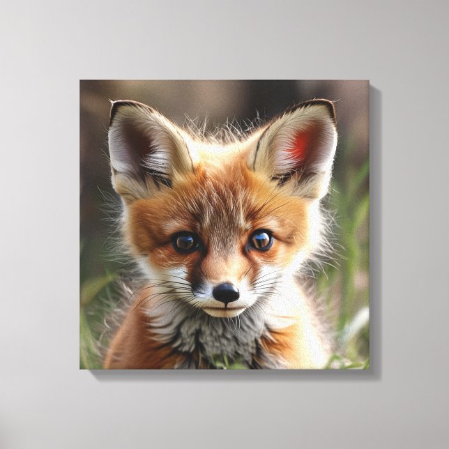 Kleiner Fuchs Leinwanddruck (Vorderseite)