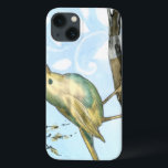 Kleiner Gelbbvogel auf einem Zweig nach oben iPhone 13 Hülle<br><div class="desc">Dieses Bild ist perfekt für Ihre Vogelsammlung. Der kleine gelbe Vogel und der blaue pastellfarbene Hintergrund dieses Bildes sind einfach, aber beruhigend und können leicht zu jedem Zazzle-Produkt hinzugefügt werden. Wählen Sie dieses Bild heute aus.</div>