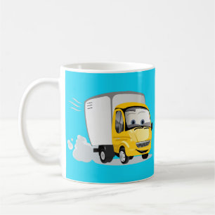 Kleiner Gelber Cartoon LKW für Kinder! Kaffeetasse