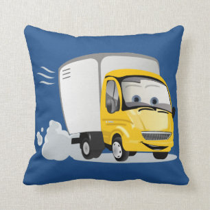 Kleiner Gelber Cartoon LKW für Kinder! Kissen