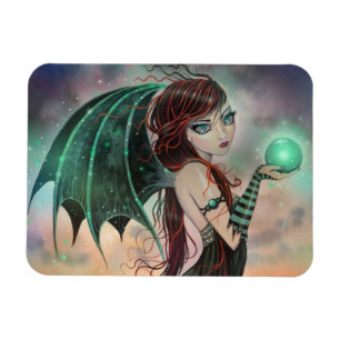 Kleiner gotischer Vampir-Fee Fantasy Kunst Magnet