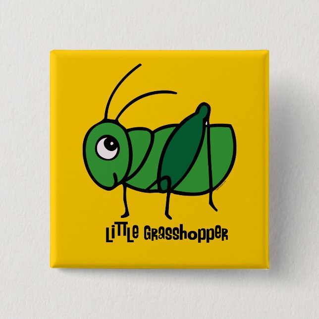 Kleiner Grasshopper Button (Vorderseite)
