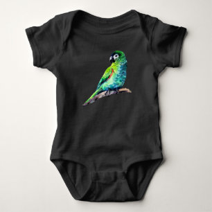 Kleiner grüner Papagei-Babybodyanzug Baby Strampler