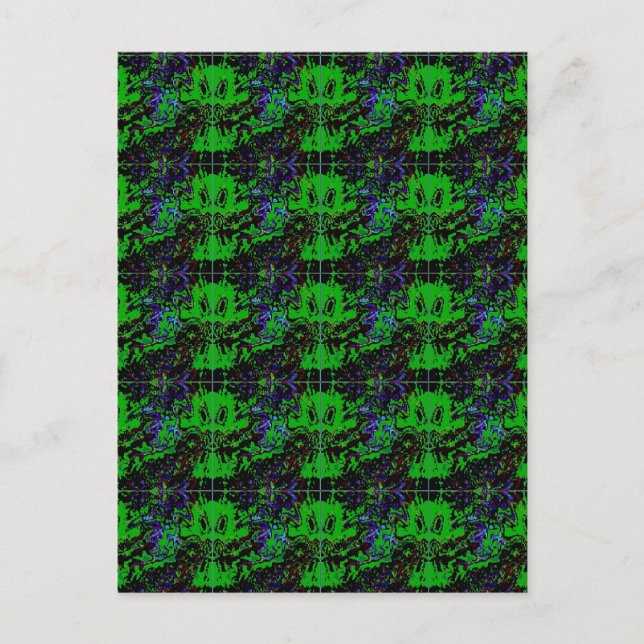 Kleiner grüner Teufel Postkarte (Vorderseite)