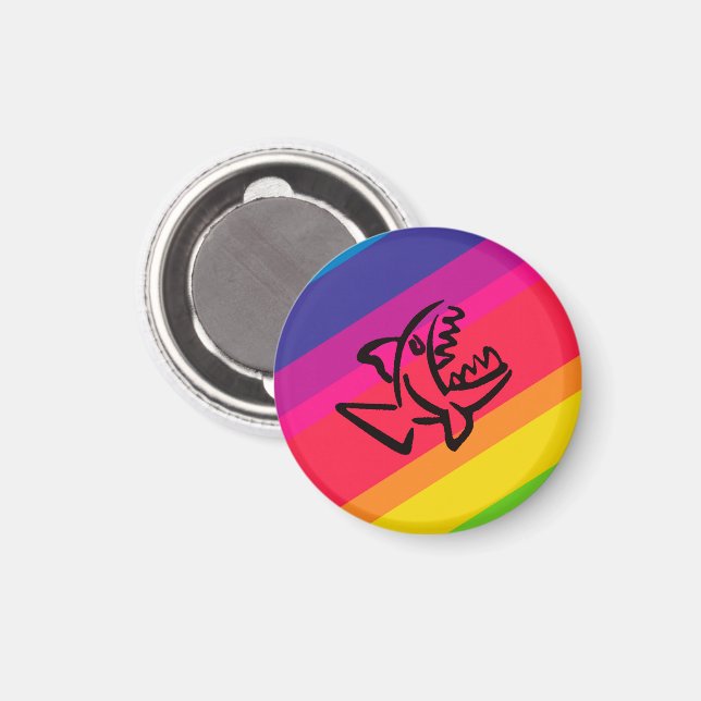kleiner Hai Magnet (Vorderseite/Rückseite)