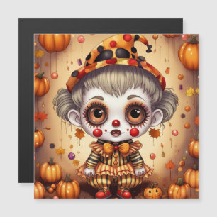 Kleiner Halloween-Clown 2 Magnetkarte