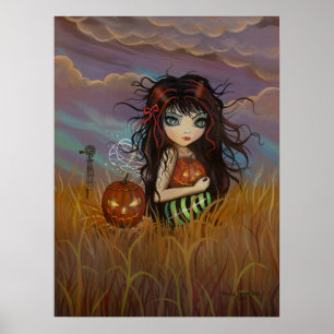 Kleiner Halloween-Fee Poster Druck